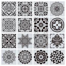 15*15 Mandala Stencils DIY Home Decoration Drawing Laser Cut Template Wall Stencil Painting For Wood Tiles Fabric 2024 - buy cheap