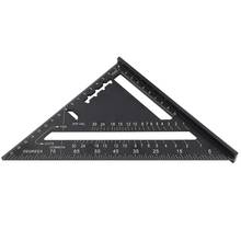 Transportador de ángulo Triangular de 7 pulgadas, aleación de aluminio, regla de medida Triangular para techos cuadrados, herramientas guía de diseño de carpintería 2024 - compra barato