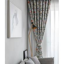 Harvest and Birds-cortinas estampadas para sala de estar, sencillas y modernas, de doble cara, opacas, para dormitorio y estudio 2024 - compra barato