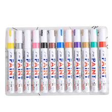 12pcs/lot colorful Waterproof pen Car Tyre Tire Metal Permanent Paint Markers 2024 - buy cheap