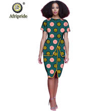 African knee Dresses For Women Dashiki Dresses Bazin Riche Traditional African Clothing Short Sleeve AFRIPEIDE S1925036 2024 - buy cheap