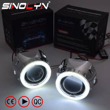 Sinolyn-faros LED de Ojos de Diablo y Ángel, lentes de faro HID, lente bi-xenón 2,5 para H4 H7, accesorios de luces de coche, estilo de sintonización DIY 2024 - compra barato