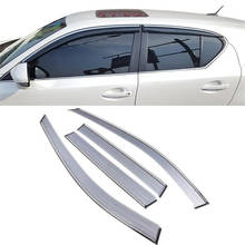 CEYUSOT-visera para ventana de coche Lexus Ct200h, 4 unids/set/juego, protector lateral de ventana impermeable, decoración, accesorios exteriores, PP 2024 - compra barato