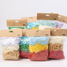 30g Colorful Shredded Crinkle Paper DIY Gift Box Filling Material Raffia Candy Boxes Tissue Party Gift Packaging Filler Decor 2024 - buy cheap