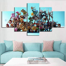5 Piece Wall Art Canvas Anime Manga Figure Pictures And Posters Modern Home Living Room & Bedroom The Wall Decoration Paintings 2024 - buy cheap