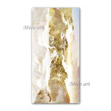 Home Good Wall Art Gold Foil Textured Abstract Oil Painting Artwork Pure Handmade Wall Decoration Showpieces Acrylic Paintings 2024 - buy cheap