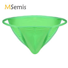 Swimwear Mens Swimsuit Bikini Briefs Lingerie Mesh Jockstrap homme Tanga Penis Underwear Stretch Bulge Pouch Swim Underwear 2024 - buy cheap