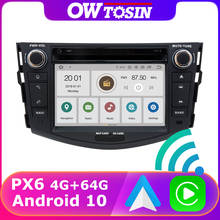 Central multimídia automotiva para toyota rav4 2008-2014, "android 10, px6 4g + 64g, rádio, gps, som estéreo, hdmi, wi-fi, dvd, reprodutor multimídia, 5 * usb, dab 2024 - compre barato