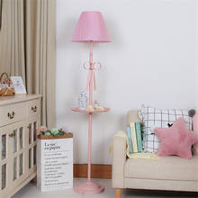 Lâmpada de parede pastoral nórdico, luminária de chão rosa para decoração de quarto infantil e sala de estar, casamento 2024 - compre barato