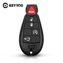 KEYYOU For Jeep Grand Cherokee Chrysler 300 Town Country For Dodge Challenger Charger Journey Smart Remote Key Shell Fob Case 2024 - buy cheap