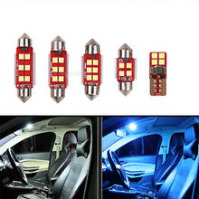 Bombillas LED de lectura Canbus para coche, lámpara de matrícula Interior, luz de techo, mapa, 9 piezas, blanco, azul, para Seat Ibiza V MK5 6J 6P 2009-2016 2024 - compra barato