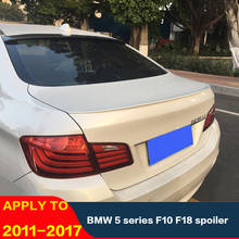 Для аксессуаров спойлер BMW M5 F10 F18 багажник спойлер задней крышки крыло 2011-17 ABS Материал 4 цвета двери спойлер BMW 520i 523i 528i 535i 550i 2024 - купить недорого