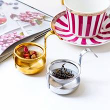 Colador de té de malla fina giratorio de acero inoxidable, Infusor de té con mango 2024 - compra barato
