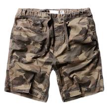 Pantalones cortos de camuflaje para hombre, Shorts de algodón informales, estilo militar, cintura elástica 2024 - compra barato