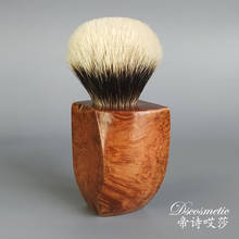Щетка для бритья волос барсука Dscosmetic Manchuria, деревянная ручка, 26 мм, щетка для бритья, узлы 2024 - купить недорого