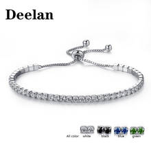 DEELAN Bracelet for women charm CZ Cubic Zircon Crystal Jewelry girls fashion Adjustable  summer Bracelets jewellery 2024 - buy cheap