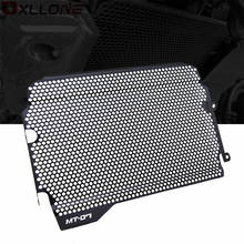 Protector de aluminio CNC para radiador de motocicleta, cubierta de rejilla para refrigerador, Protector de radiador de motocicleta para Yamaha MT07 2018 2019 MT 07 2024 - compra barato