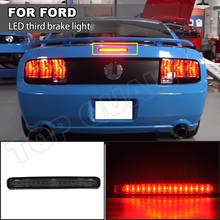 Дымчатые/красные высоко светодиодный 3rd стоп светильник для Ford Mustang 2005 2006 2007 2008 2009 задний фонарь стоп-сигнал Лампа 2024 - купить недорого