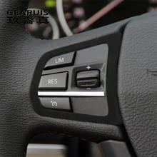 Envoltura de ante para coche, pegatinas de marco de decoración de botones de volante ABS, embellecedor para BMW 5, 6, 7, serie f10, F18, F07, F01, F02, f12 2024 - compra barato
