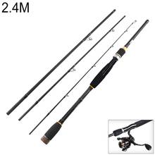 2.4m 4 Section Carbon Fiber Lure Fishing Rod M Power Ultra Light Spinning Fishing Pole Lure Fishing Rods 2024 - buy cheap