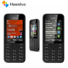 Восстановленный Оригинальный телефон NOKIA 208 с одной Sim версией GSM разблокированный мобильный телефон на английском/иврите/русском/арабском языке клавиатура 2024 - купить недорого