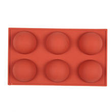 Molde de silicona de media esfera para decoración de pasteles, utensilios para hornear Fondant, galletas, Muffin, galletas de Chocolate 2024 - compra barato