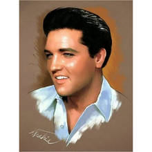 Новая алмазная живопись Elvis, портрет 5d, квадратная/круглая Алмазная мозаика 40x50 см 2024 - купить недорого