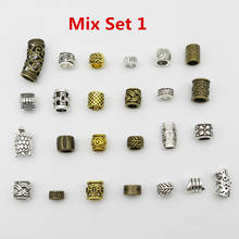 Mix metal set 25pcs Viking Rune for hair braid dread dreadlock beads tube accessories 2024 - buy cheap