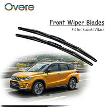 Overe 1Set Rubber Car Front Wiper Blade Kit For Suzuki Vitara 2018 2017 2016 2015 Windscreen Wiper Original replace Accessories 2024 - buy cheap