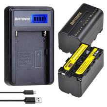 Batmax NP-F750 NP-F770 Li-ion Battery+LCD USB Charger for Yongnuo Godox LED Video Light YN300Air II YN300 III YN600 L132T 2024 - buy cheap