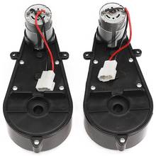 2 pcs 550 caixa de engrenagens de carro elétrico universal para crianças com motor, motor 12vdc com caixa de engrenagens, passeio de crianças em peças de carro de bebê 2024 - compre barato