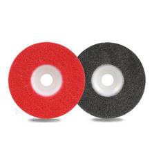 Нейлоновый шлифовальный диск, Красного/серого цвета, диаметром 4 дюйма, 100 мм, для металлов, керамики, мрамора, деревянных поделок, 1 шт. 2024 - купить недорого