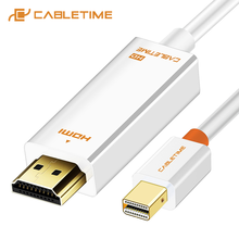 CABLETIME-Cable adaptador Mini DisplayPort DP a HDMI, accesorio para ordenador portátil, TV, MacBook pro, 1080P, C055 2024 - compra barato