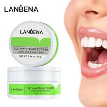 LANBENA Teeth Whitening Powder Remove Tartar Bright Teeth Oral Care Hygiene Dental Tooth Cleaning Safe Protect Tangy Lemon Lime 2024 - buy cheap