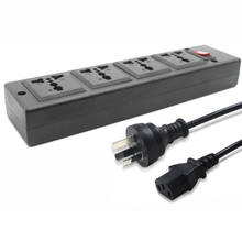 Multifunction Australia New Zealand 250v 13a 1.8m 4 jack AU Universal power Strip PDU IEC320 C14 Outlet adaptor cord Socket 2024 - buy cheap