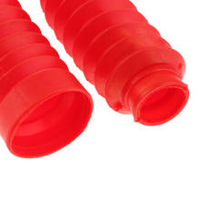 Amortiguador de goma rojo para motocicleta, cubierta antipolvo con abrazadera, 210x42x25mm, 2 uds. 2024 - compra barato