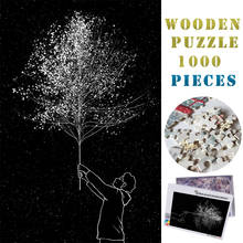 MOMEMO Boy and Tree 1000 Pieces Jigsaw Puzzles Creative Painting Adults Puzzle Toys 1000 Pieces Jigsaw Wooden 1000 Pieces Puzzle 2024 - buy cheap