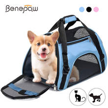 Benepaw Foldable Travel Carrying Dog Bag Ventilated Waterproof Small Medium Dog Carrier Comfortable Durable Pet Transport Cat 2024 - buy cheap