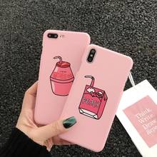 Hard PC Cartoon Fruit Peach Drinks Phone Case For iPhone XS Max XR XS 6 6S 7 8 Plus X SE 5S 5 Bottle Milk Back Cover Cases 2024 - buy cheap