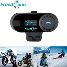 FreedConn-intercomunicador TCOM-SC para casco de motocicleta, intercomunicador impermeable con pantalla LCD, FM, para 3 conductores 2024 - compra barato