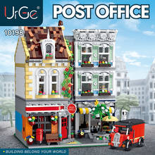 IN STOCK 10198 3716pcs City Street Series Brick Square Post Office MOC-22101 Building blocks Toys for kids DIY education Gifts 2024 - buy cheap