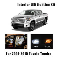 12 Uds blanco luz LED Interior lectura bombillas de domo Kit de para Toyota Tundra 2007-2011, 2012, 2013, 2014, 2015 espejo de la licencia 2024 - compra barato