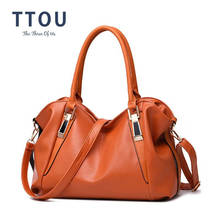 TTOU Designer Women Handbag Female PU Leather Bags Handbags Ladies Portable Shoulder Bag Office Ladies Hobos Bag Totes 2024 - buy cheap