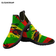 ELVISWORDS Jamaica Flag 3D Brand Designer Women's Sneakers Casual Flats Spring Knit Super Light Ladies Comfortable Walking Shoes 2024 - buy cheap