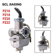 SCL Racing PZ16 PZ18 PZ20 PZ22 Motorcycle Aluminum Alloy Carburetor Hand Cable Choke Carb For 50cc-250cc Dirt Bike ATV Quad 2024 - buy cheap