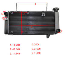 Motocicleta de alumínio refrigerador refrigeração do radiador para suzuki sv1000 sv1000s 2003 2004 2005 2006 2007 parte superior 2024 - compre barato