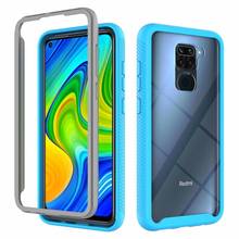 Hybrid Soft Bumper Dual-Layer Case For Xiaomi Redmi Note 9 Pro Cases Hard Crystal Back Cover Redmi Note 9S Protective Cover 2024 - buy cheap