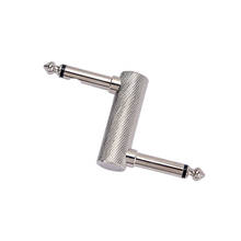 Conector de Pedal de efecto de guitarra en forma de Z duradero, acoplador de Pedal Jack de 6,35mm de 1/4 pulgadas 2024 - compra barato