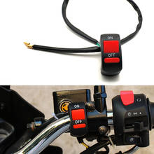 Universal Motorcycle Handlebar Flameout Switch ON OFF Button For Yamaha XTZ700 TENERE XT1200Z SUPER TENERE WR250F YZF R1 XJR1300 2024 - купить недорого