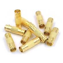 10-Pack Gold-Plated BNC Female to BNC Female for CCTV Security Camera Adapter Straight Connector 2024 - buy cheap